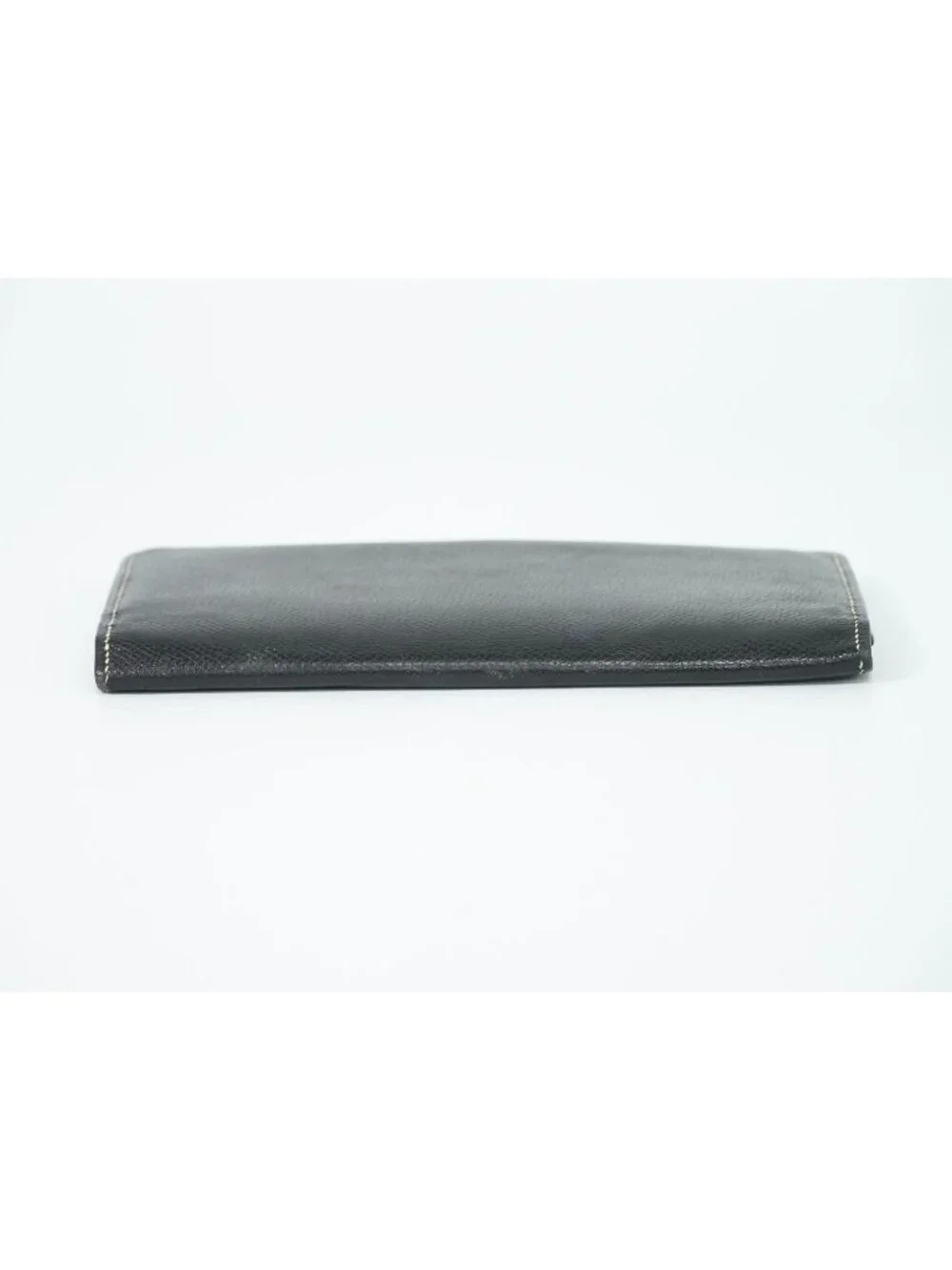 Hermes Leather Billfold Wallet Black
